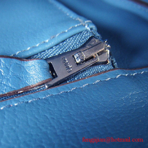 Hermes Birkin 40cm Togo Bag Blue 6099